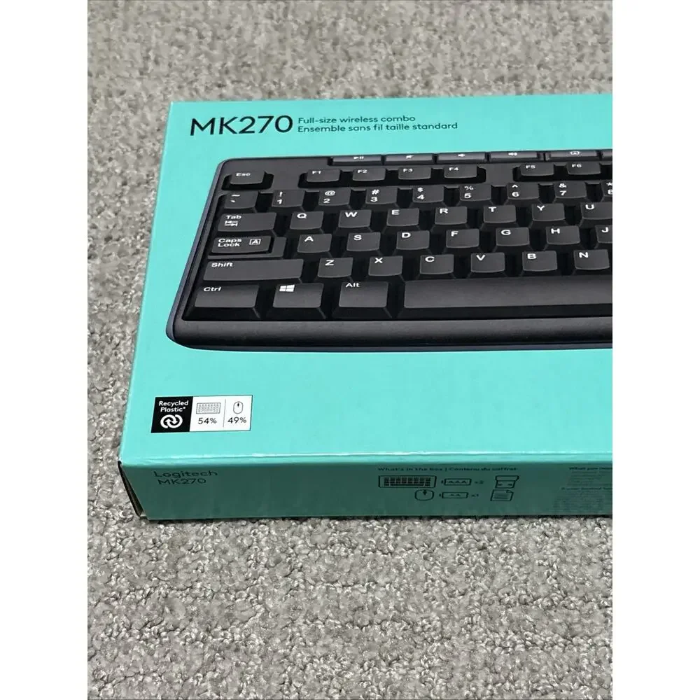 Logitech MK270 wireless keyboard and mouse combo New In Box
